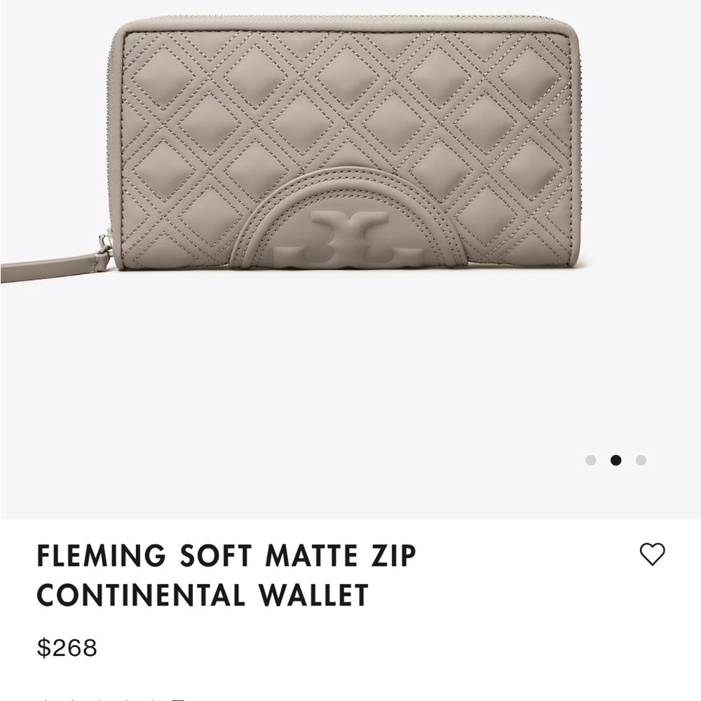 TORY BURCH Fleming Matte Zip Continental